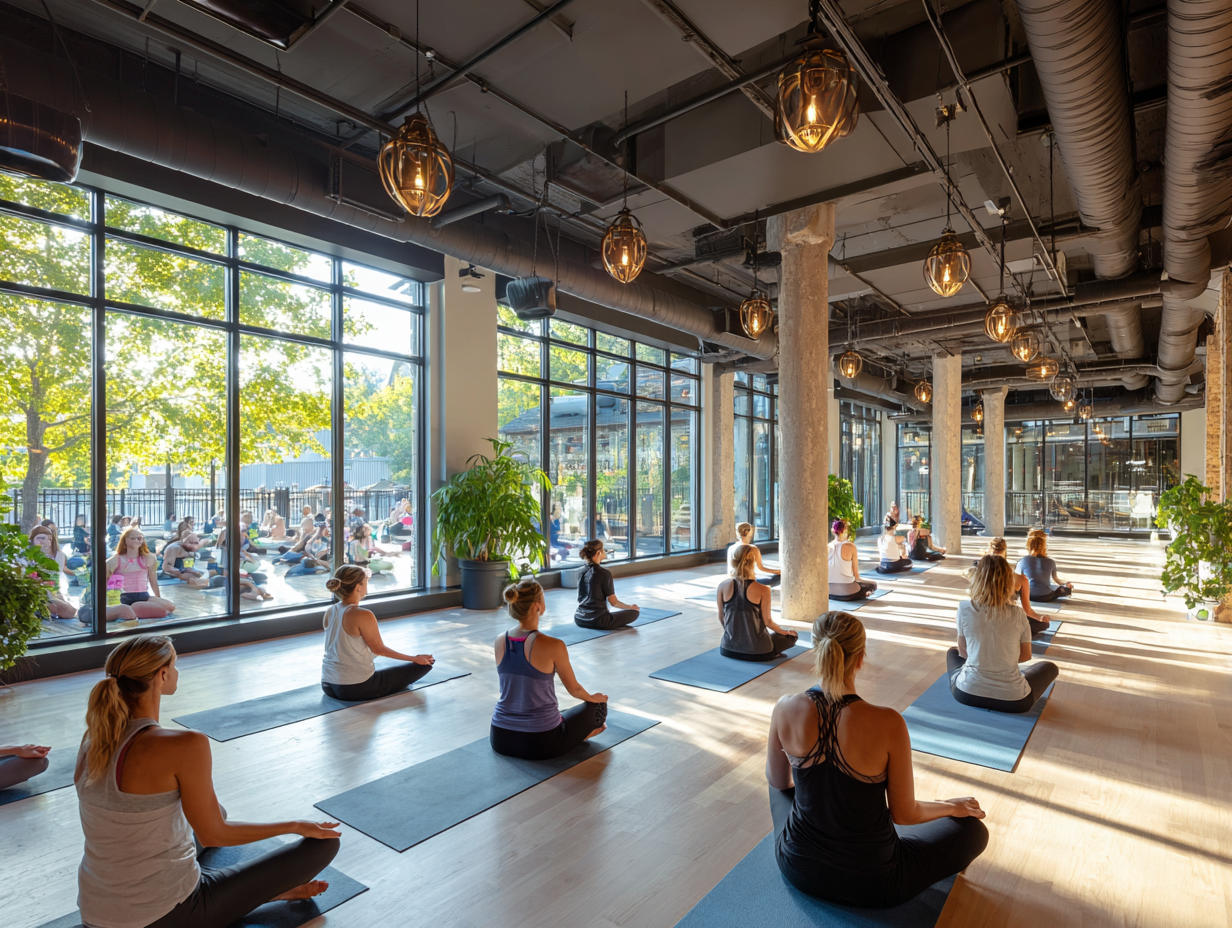 Практика йоги різних стилів в одному просторі